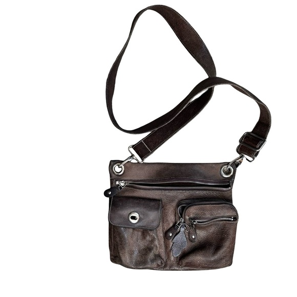 Roots Vintage Brown Crossbody Villager bag with Adjustable Strap - Picture 1 of 5